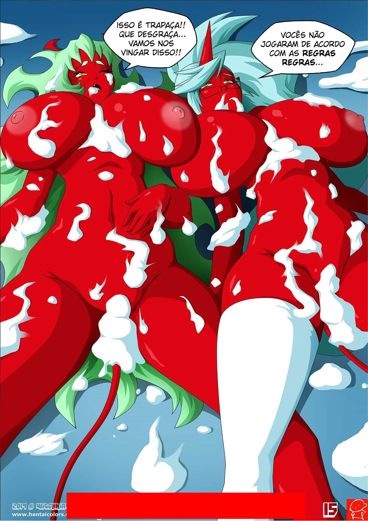 Anjos e Demônios Transam em Manga Hentai Picante - HQ Completa