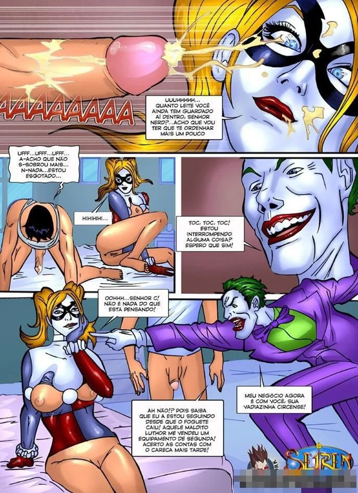 Arlequina dando cuzinho – HQ de Sexo – Traduzido para Português