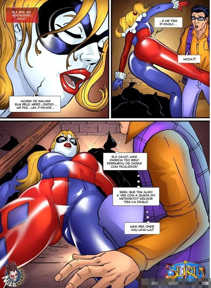 Arlequina dando cuzinho – HQ de Sexo – Traduzido para Português