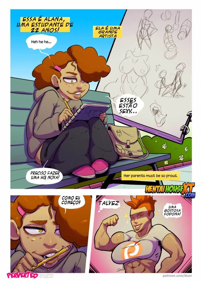 Aventuras da garota pervertida – Cartoon Pornô – Versão Brasileira