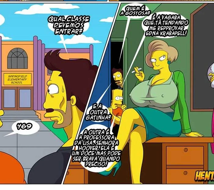 Bart Simpson fodendo professoras – Quadrinhos Pornô – Alta Qualidade em PT-BR