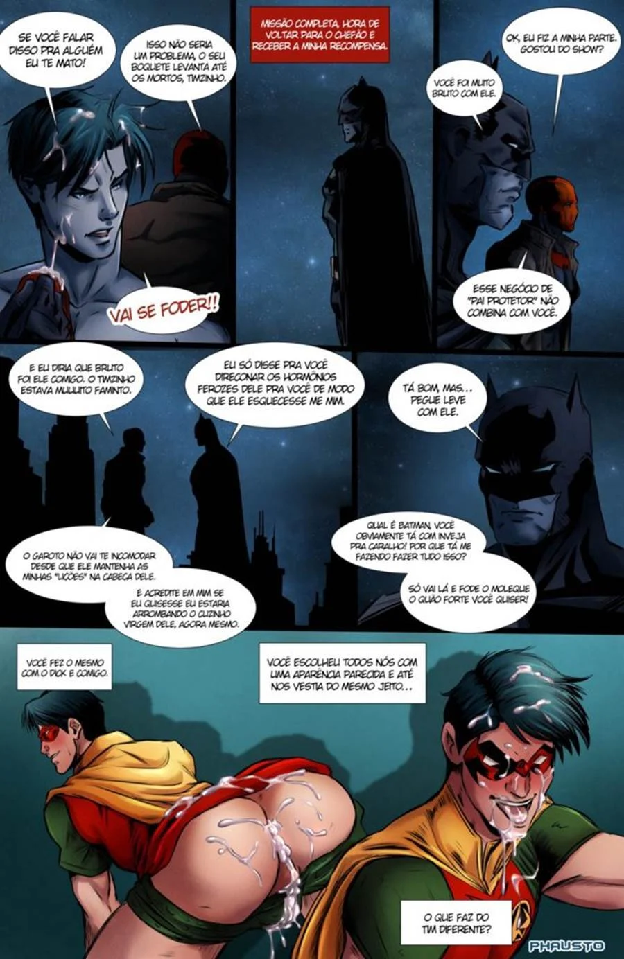 Batman comendo Robin – Gay Cartoon – Versão em Português