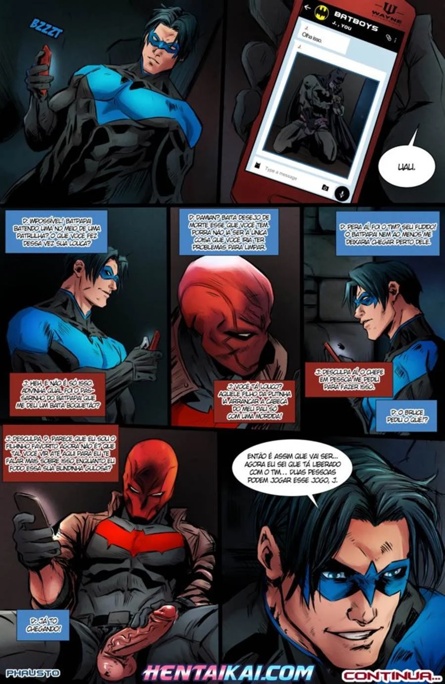 Batman comendo Robin – Gay Cartoon – Versão em Português