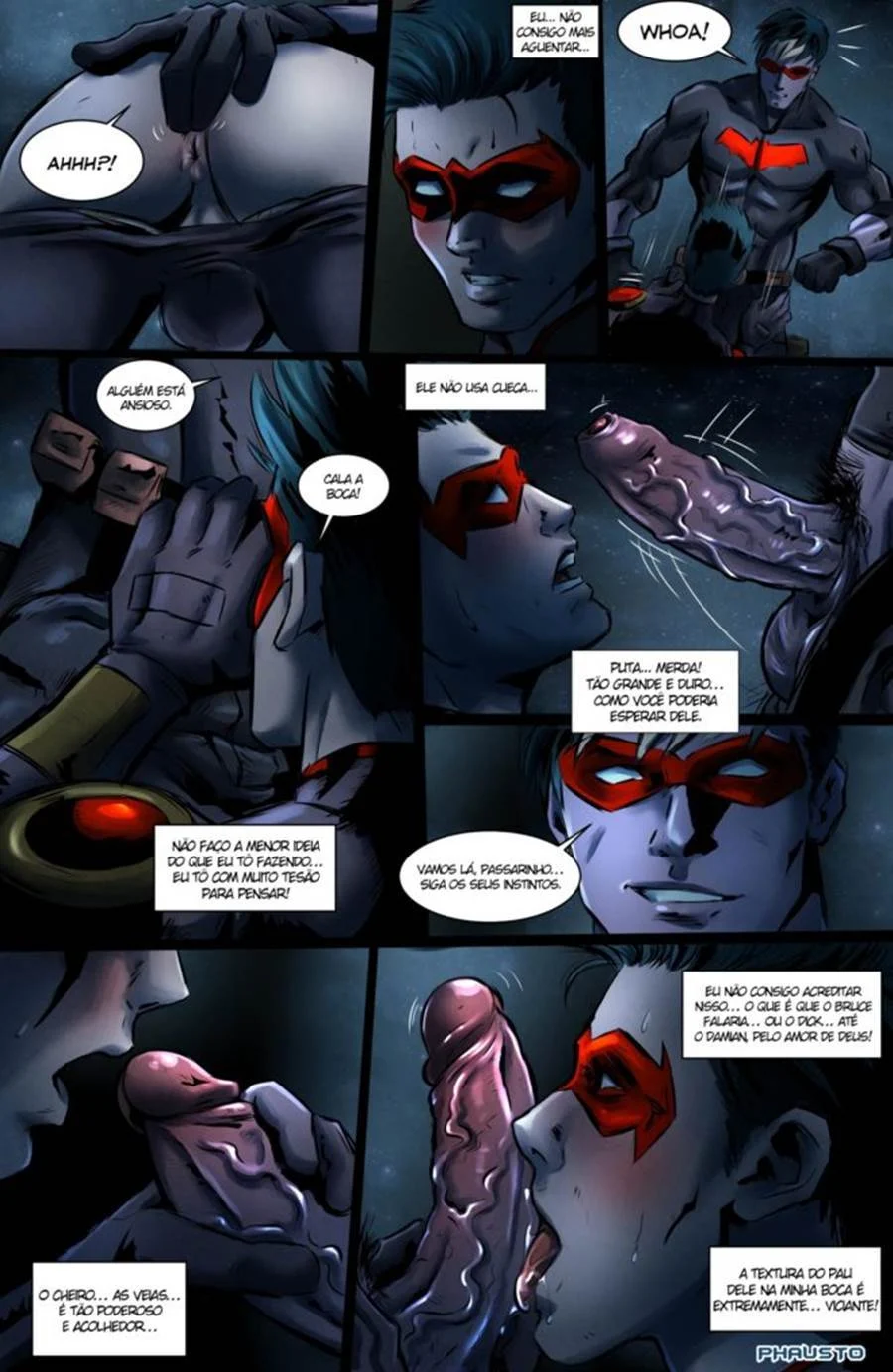 Batman comendo Robin – Gay Cartoon – Versão em Português