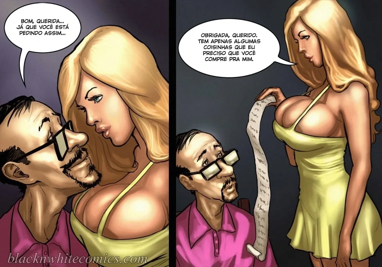 BlacknWhite, The Poker Game 1 – Cartoon Pornô – Versão PT-BR