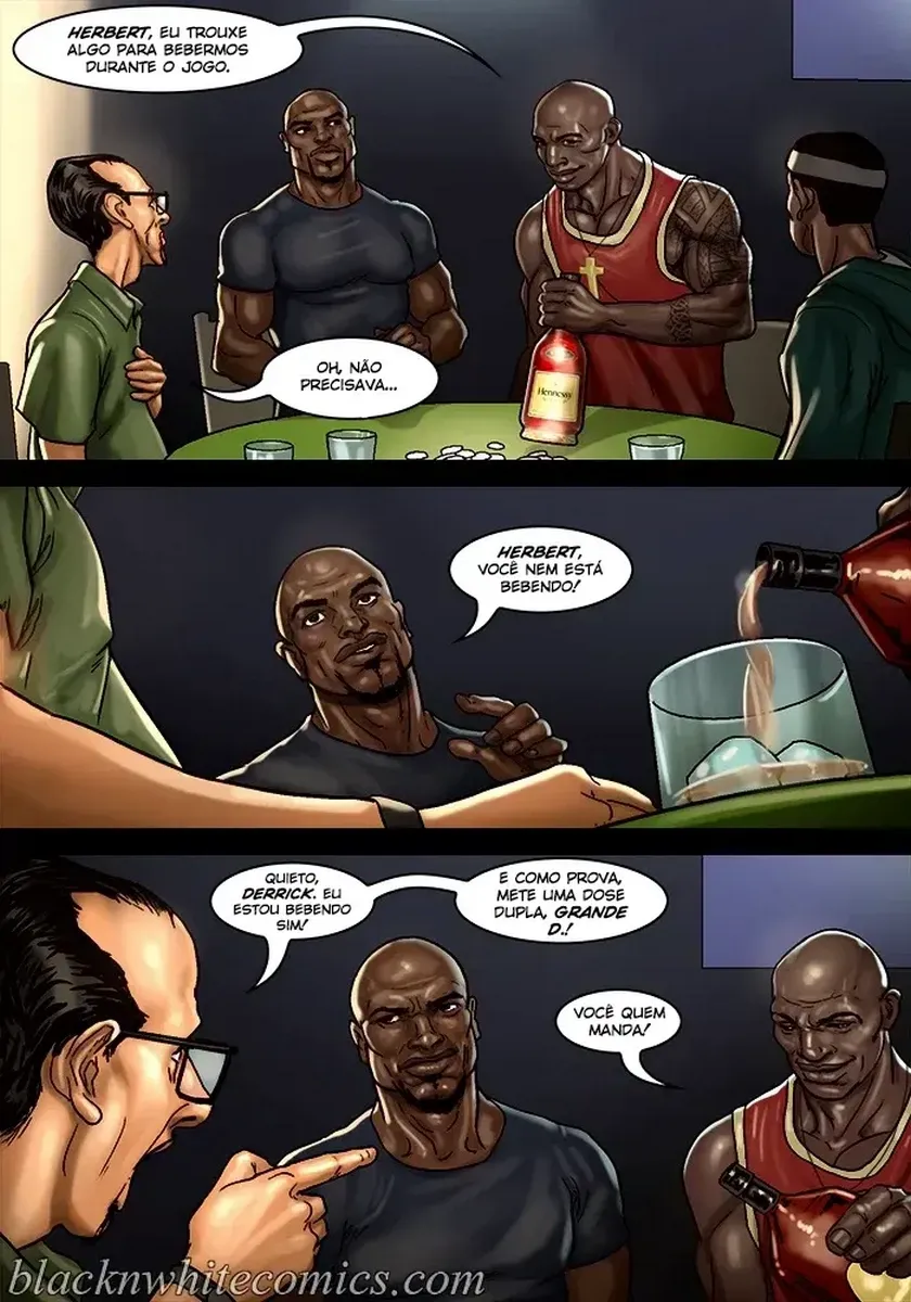 BlacknWhite, The Poker Game 2 – Hentai Interracial – Português do Brasil