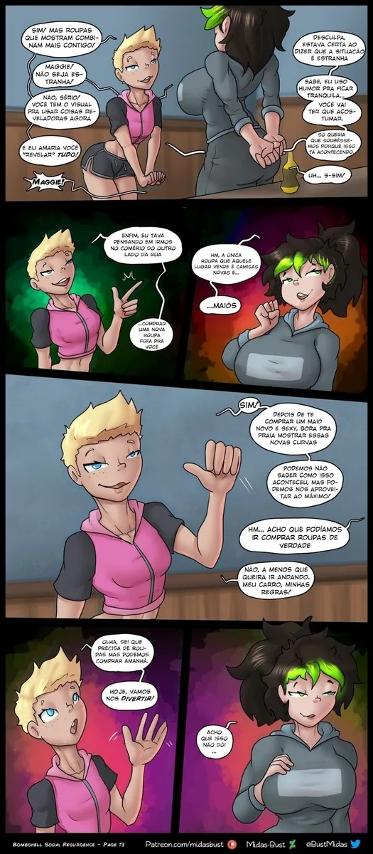 Bombshell Soda, Resurgence – Lesbicas Porno – Traduzido para Português