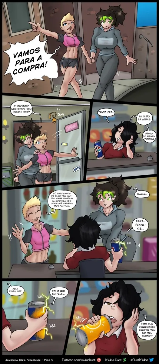 Bombshell Soda, Resurgence – Lesbicas Porno – Traduzido para Português