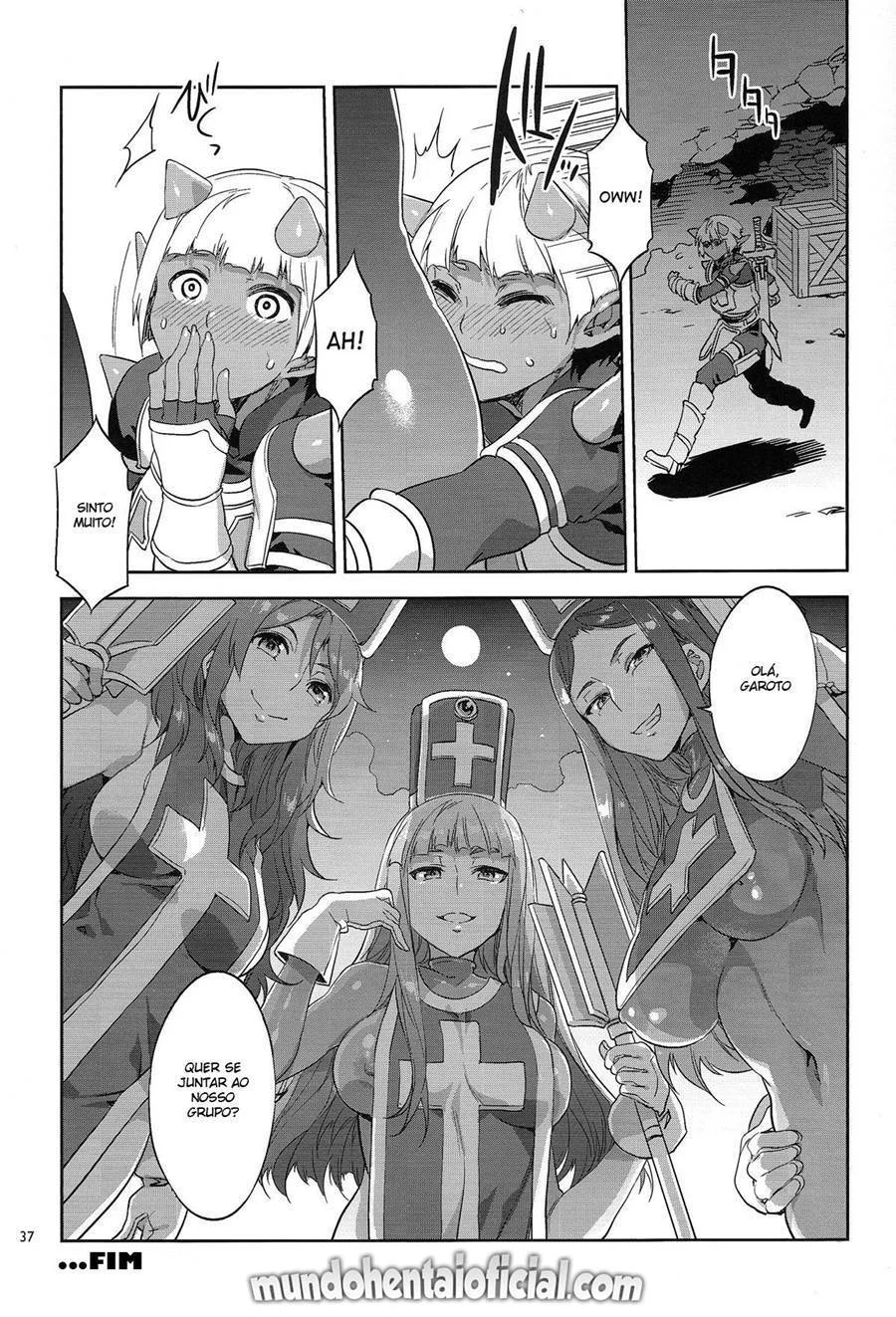 Brincadeira safada a três – Hentai Preto e Branco – Versão em Português Brincadeira safada a três – Hentai Preto e Branco – Versão em Português