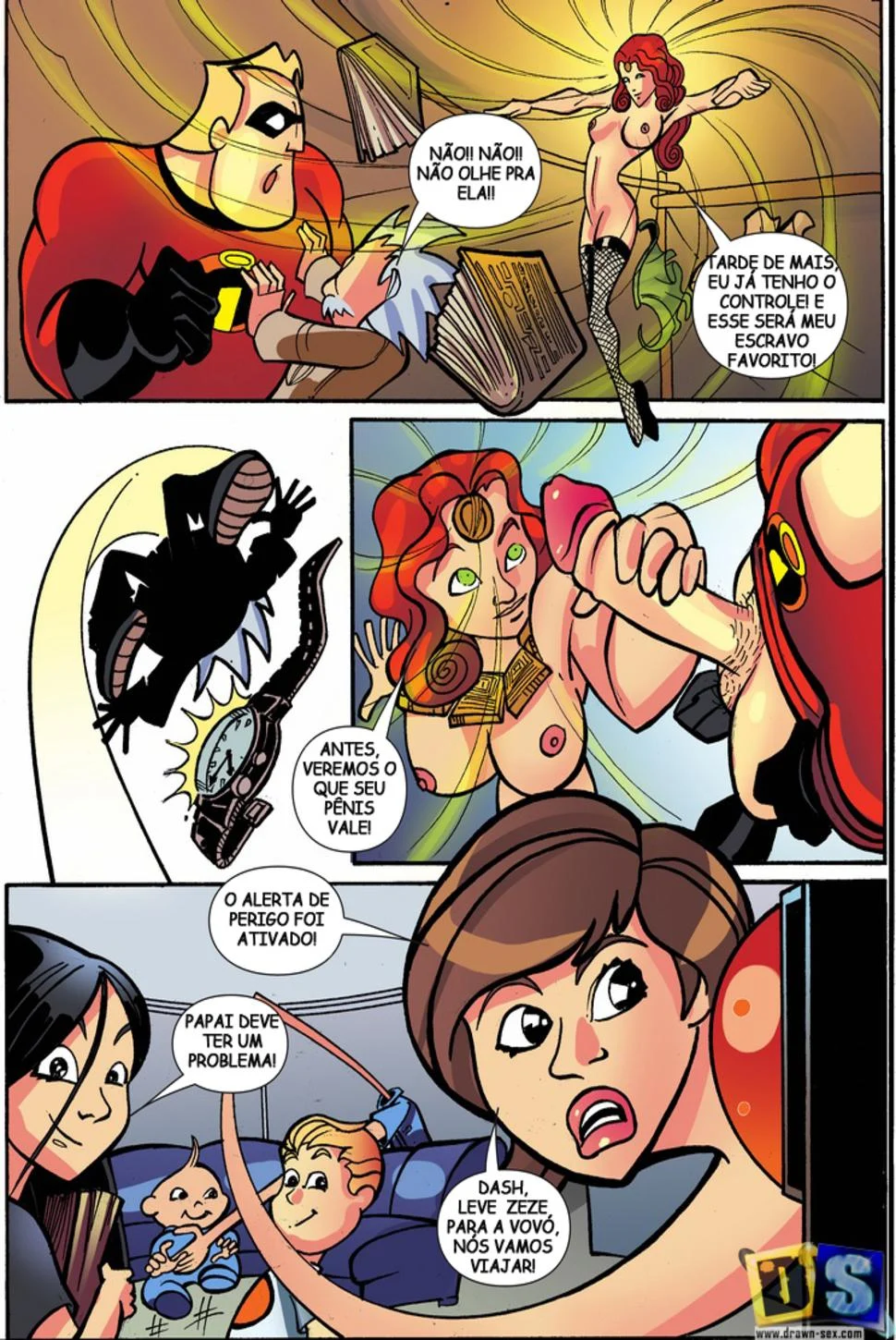 Cartoon porn comics Os Incríveis – Heróis Porno – Versão em Português