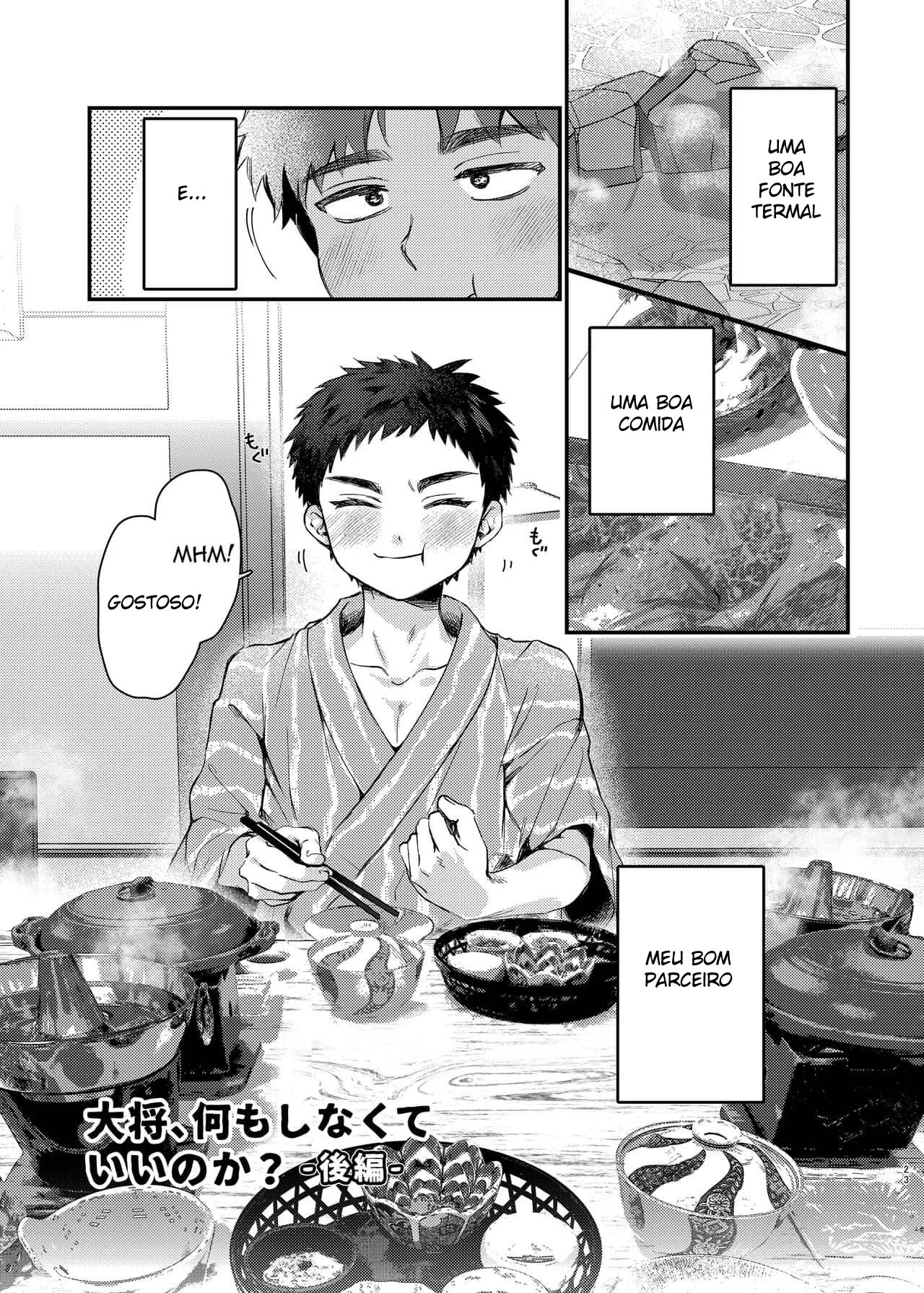 Chefe, Não Vamos Ir Além Disso? – Yaoi Hentai – Alta Qualidade em PT-BR