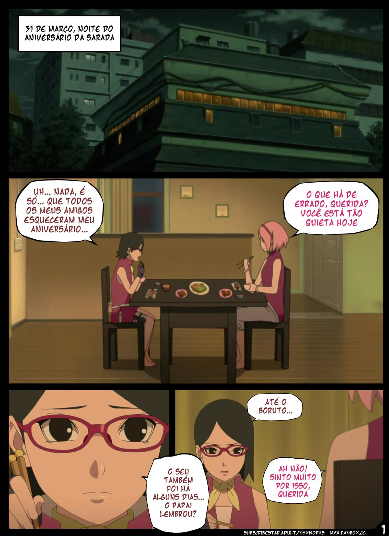 Comemoração de Aniversário da Sarada – Boruto – Português do Brasil Comemoração de Aniversário da Sarada – Boruto – Português do Brasil
