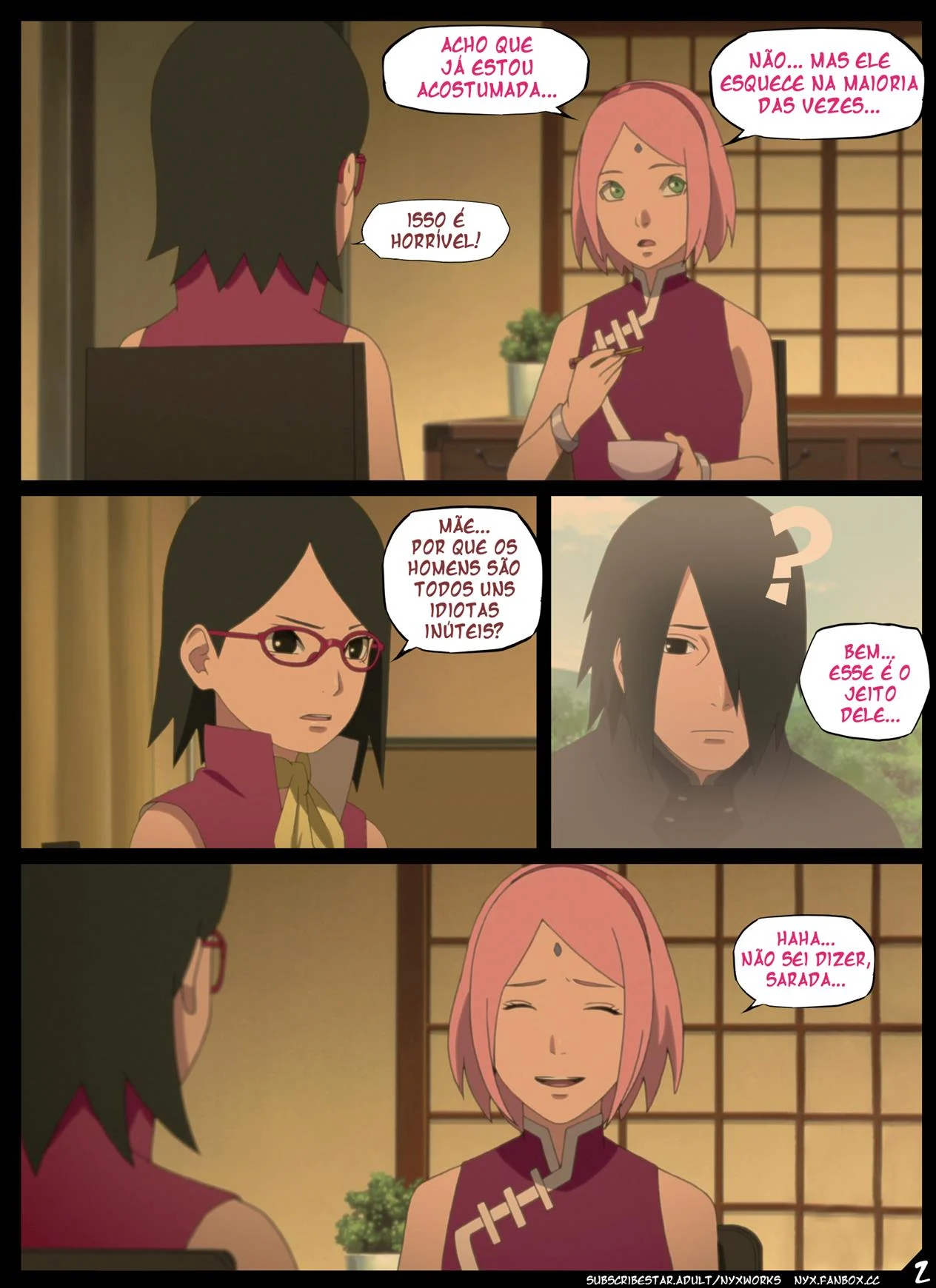 Comemoração de Aniversário da Sarada – Boruto – Português do Brasil Comemoração de Aniversário da Sarada – Boruto – Português do Brasil