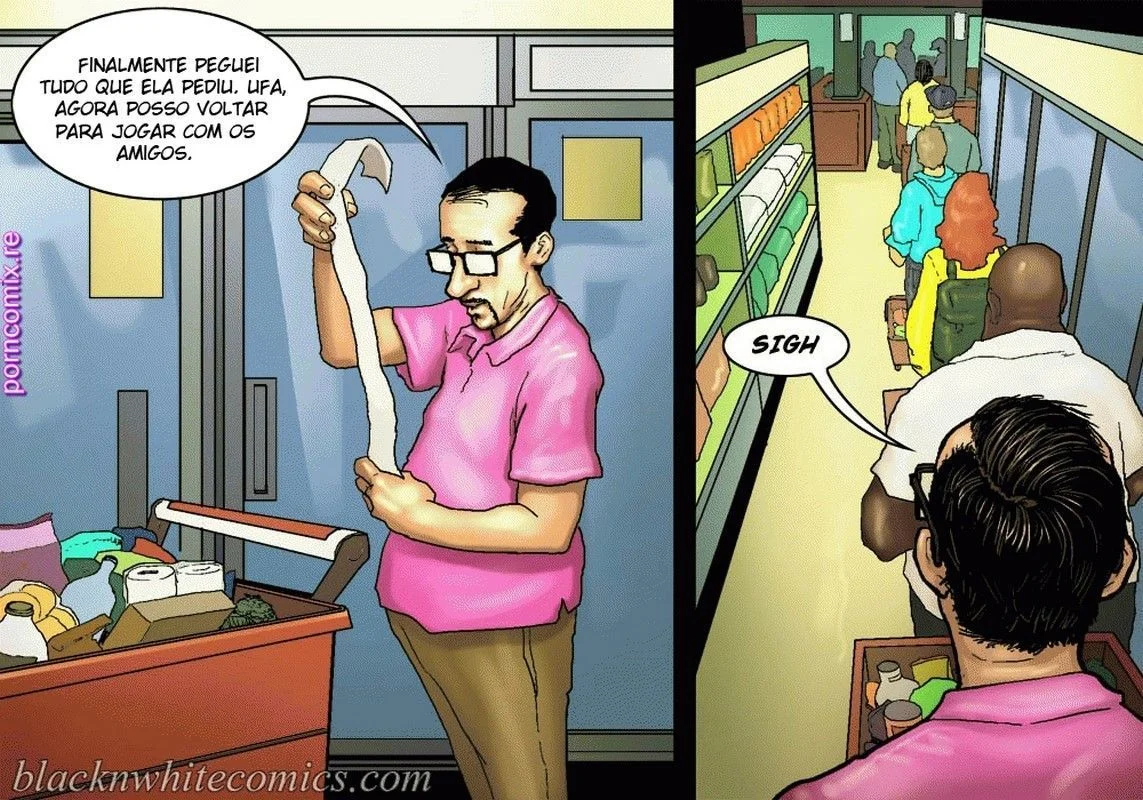 Fode a Esposa Gostosa do Corno na Sala: HQ Pornô Brasil
