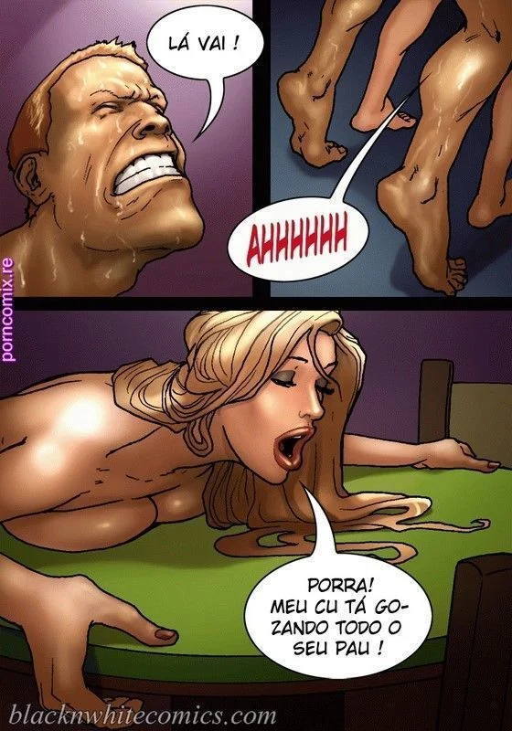 Fode a Esposa Gostosa do Corno na Sala: HQ Pornô Brasil