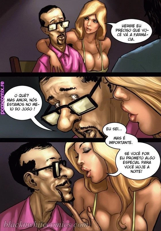 Fode a Esposa Gostosa do Corno na Sala: HQ Pornô Brasil