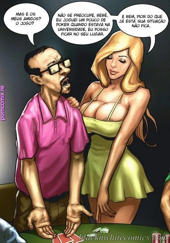 Fode a Esposa Gostosa do Corno na Sala: HQ Pornô Brasil