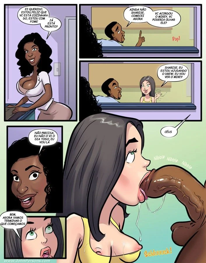 Babá Novinha Comendo Gostoso - Foda Explícita em HQ