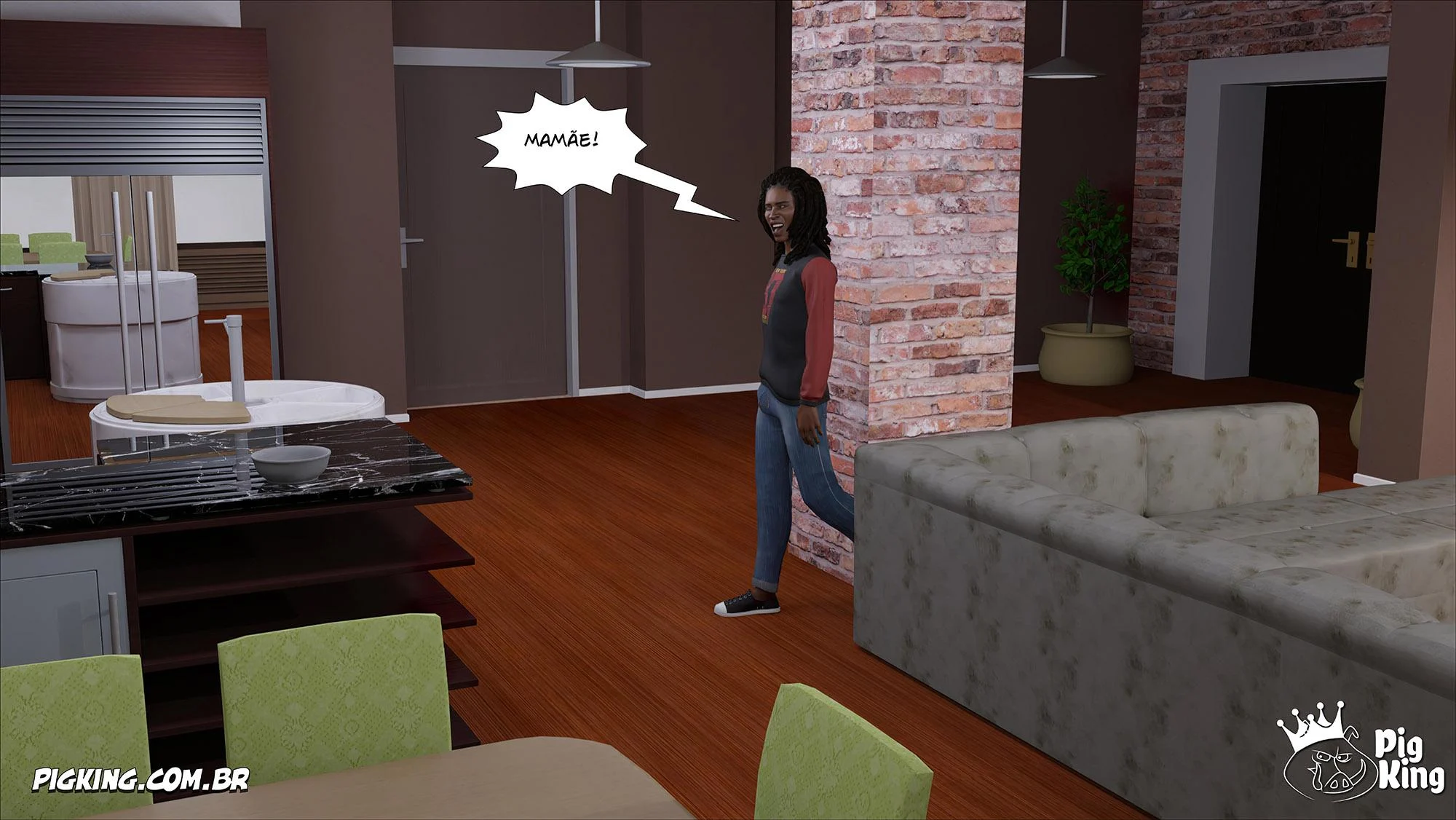 Comendo mãe adotiva 45 – Hentai Interracial – Sem Censura