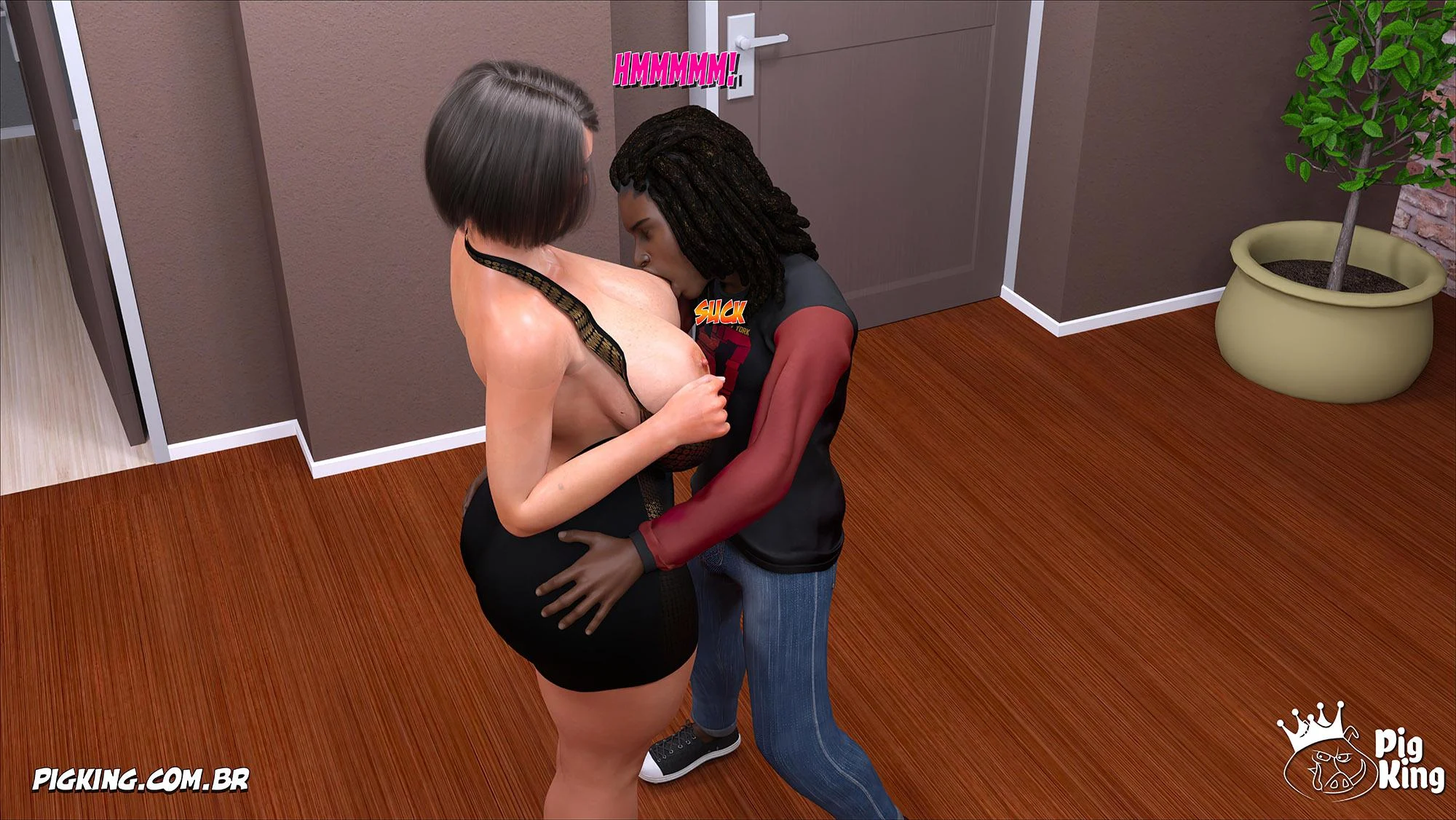 Comendo mãe adotiva 45 – Hentai Interracial – Sem Censura