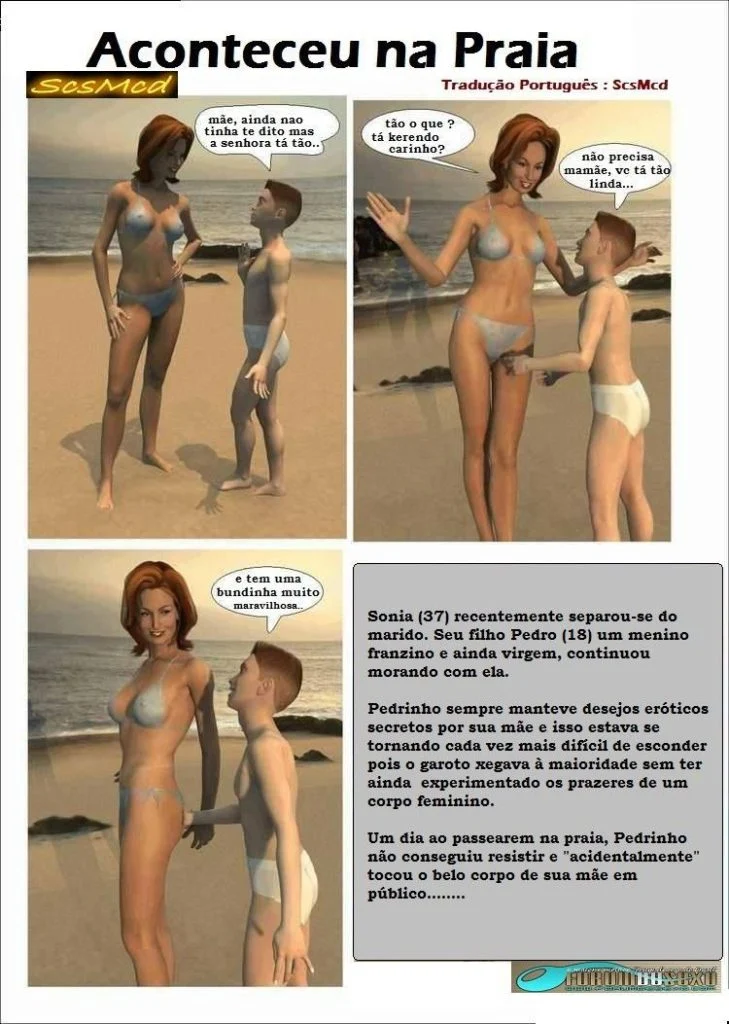 3D Quadrinhos Porno Mãe Tirando A Virgindade Do Filho – Hentai Incesto – Sem Cortes