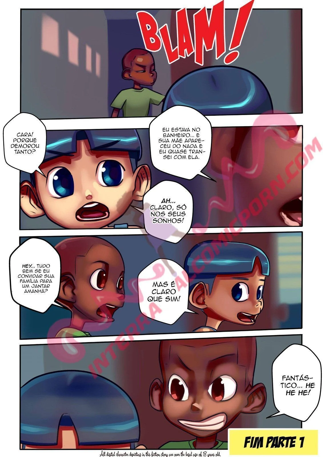 Cartoon Quadrinho Adulto De Sexo Fodendo Com Amigo Do Filho – Cartoon Pornô – Versão Completa