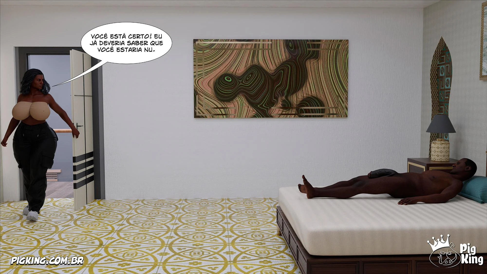 Big Black Cocks 3 – Hentai Interracial – Versão Brasileira