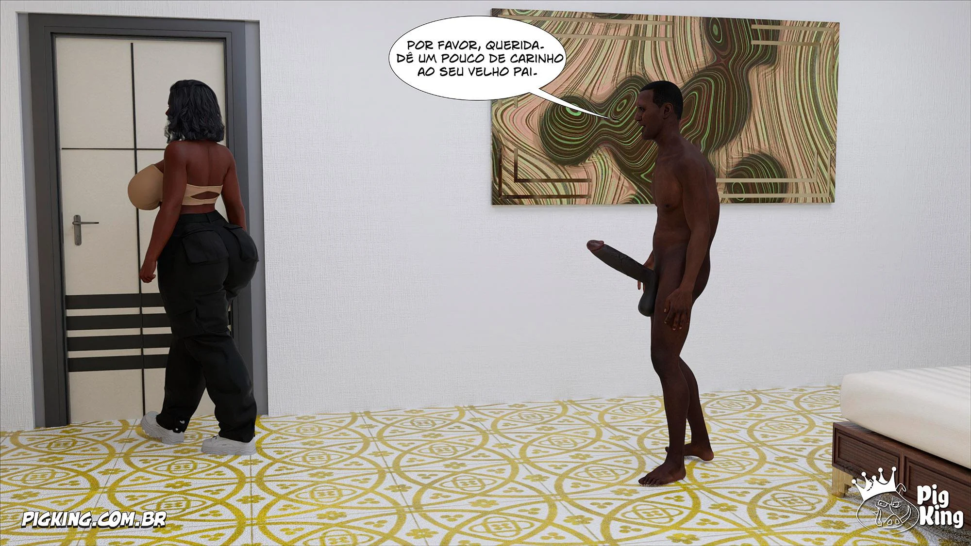 Big Black Cocks 3 – Hentai Interracial – Versão Brasileira