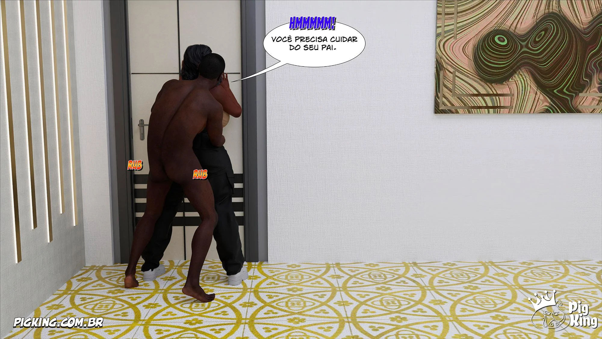 Big Black Cocks 3 – Hentai Interracial – Versão Brasileira