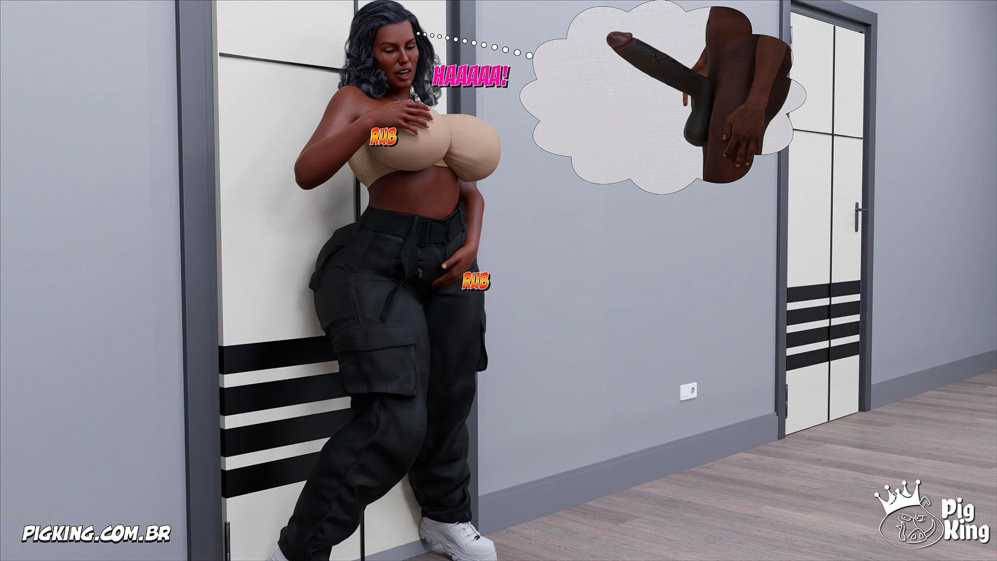 Big Black Cocks 4 – Hentai Interracial – Versão Completa