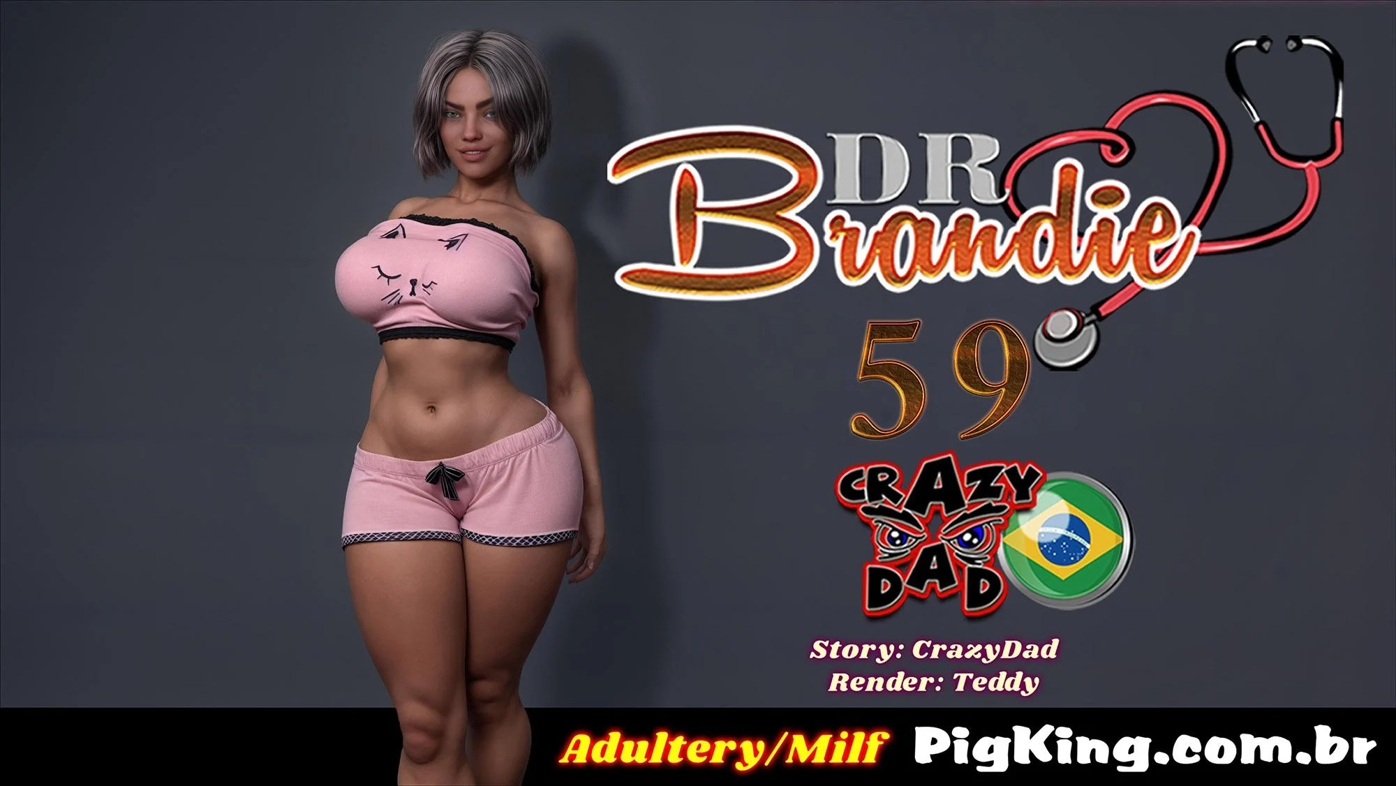 Descubra as Safadezas da Médica Brandie em Quadrinhos 3D Explícitos
