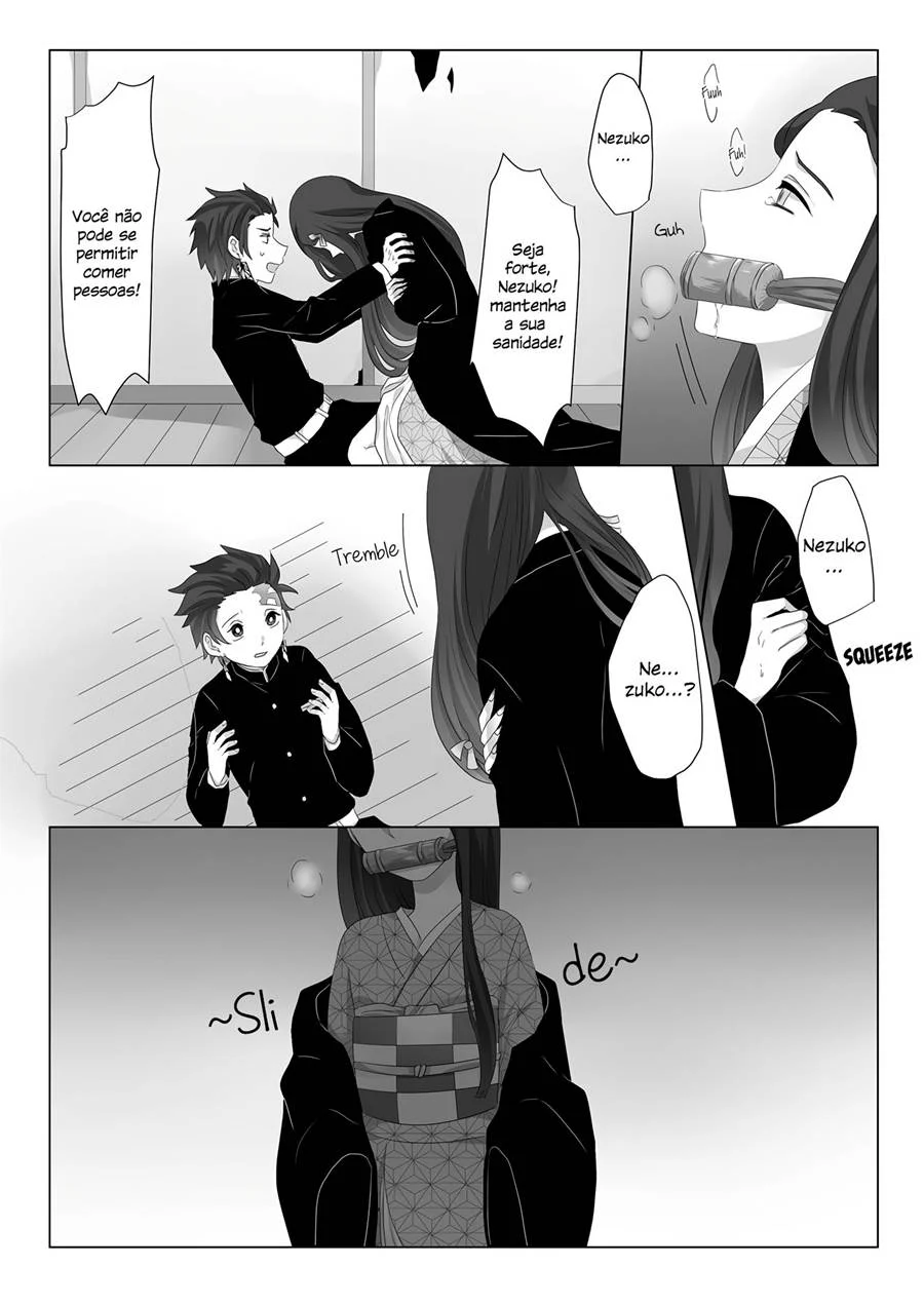 Fodas Explícitas com a Donzela Caída de Kimetsu no Yaiba em HQ