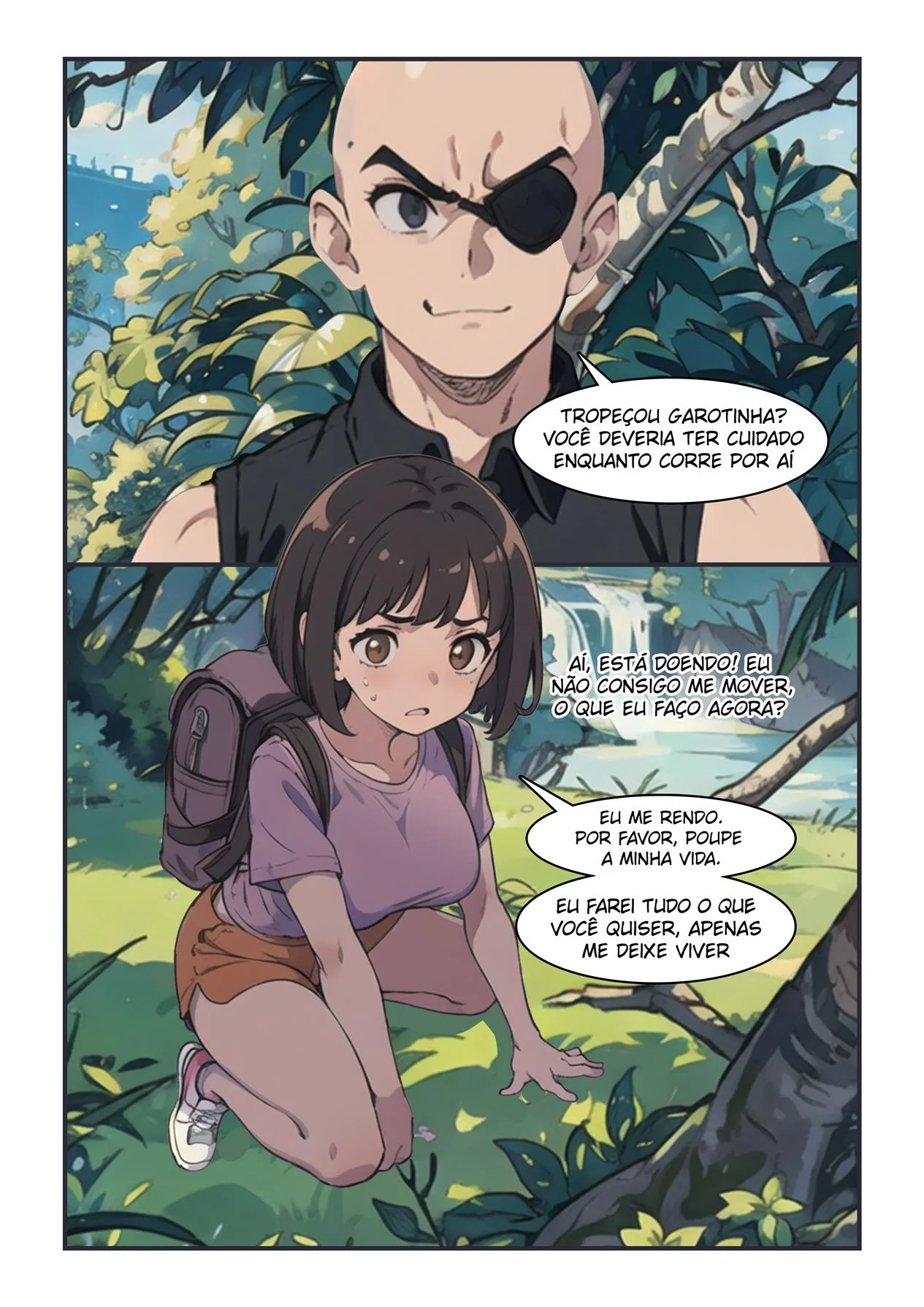 Puta safada no matagal: HQ Picante com a Dora na floresta