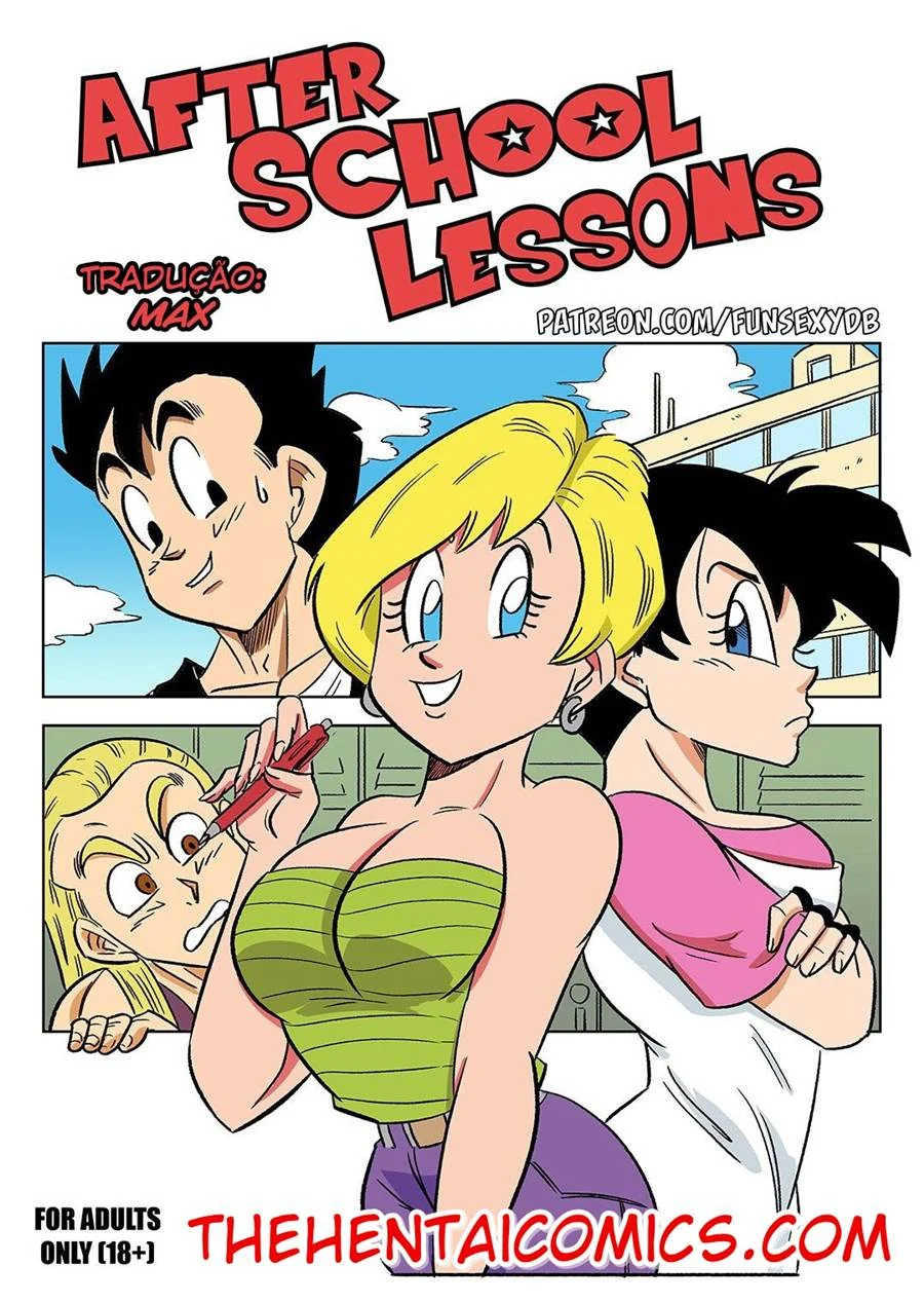 Aula de Sexo Explícito com as Garotas de Dragon Ball na Escola