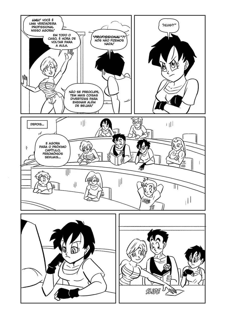 Aula de Sexo Explícito com as Garotas de Dragon Ball na Escola