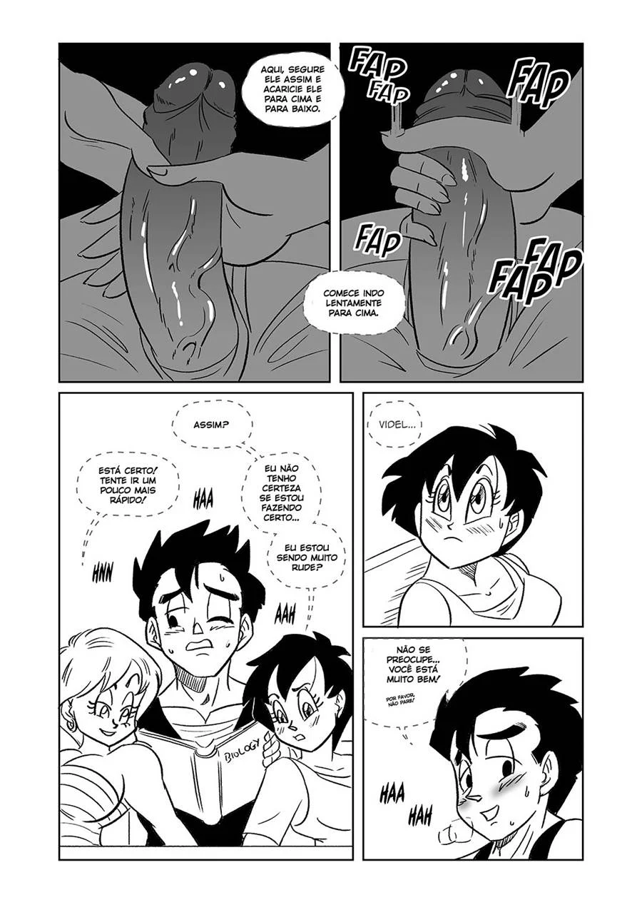 Aula de Sexo Explícito com as Garotas de Dragon Ball na Escola