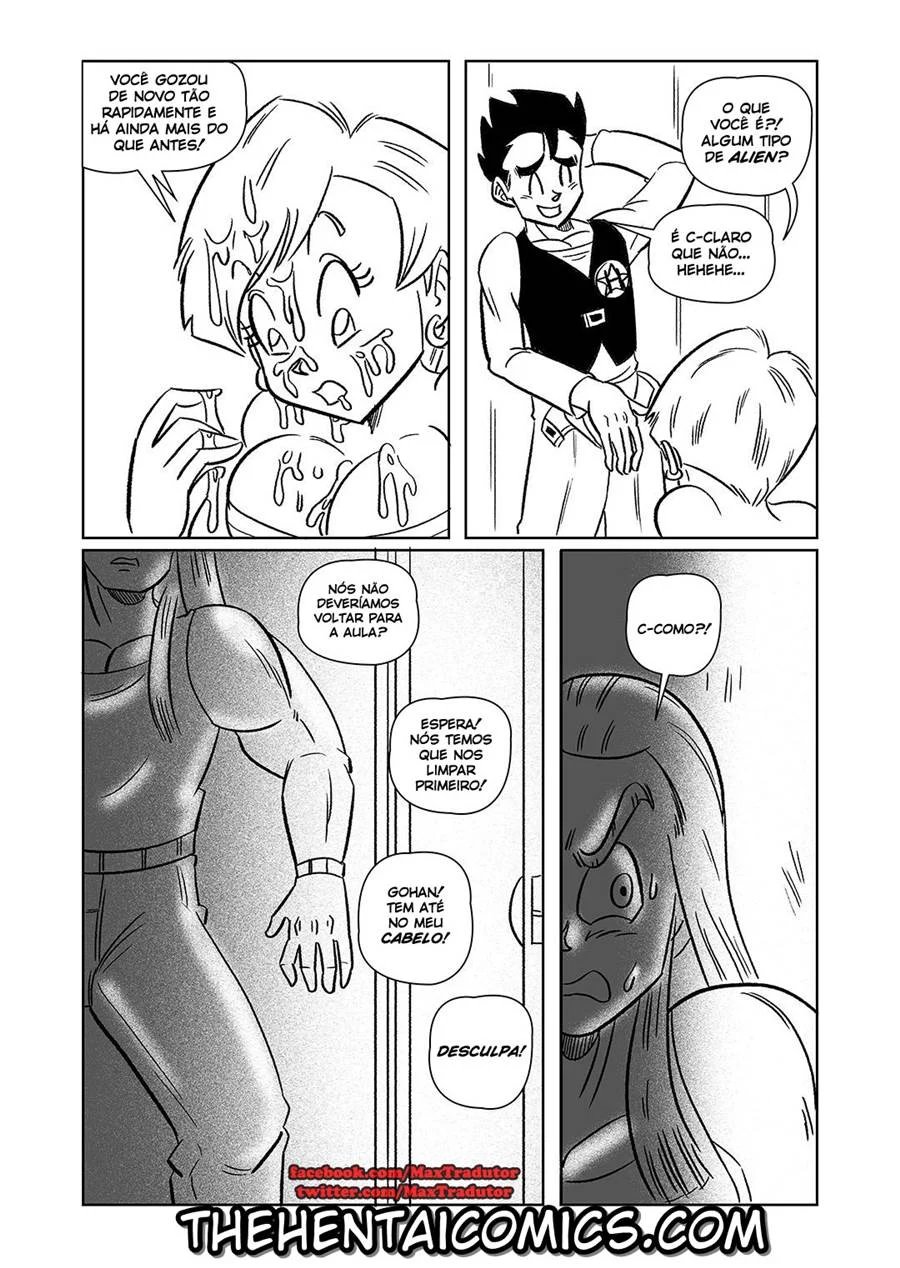 Aula de Sexo Explícito com as Garotas de Dragon Ball na Escola