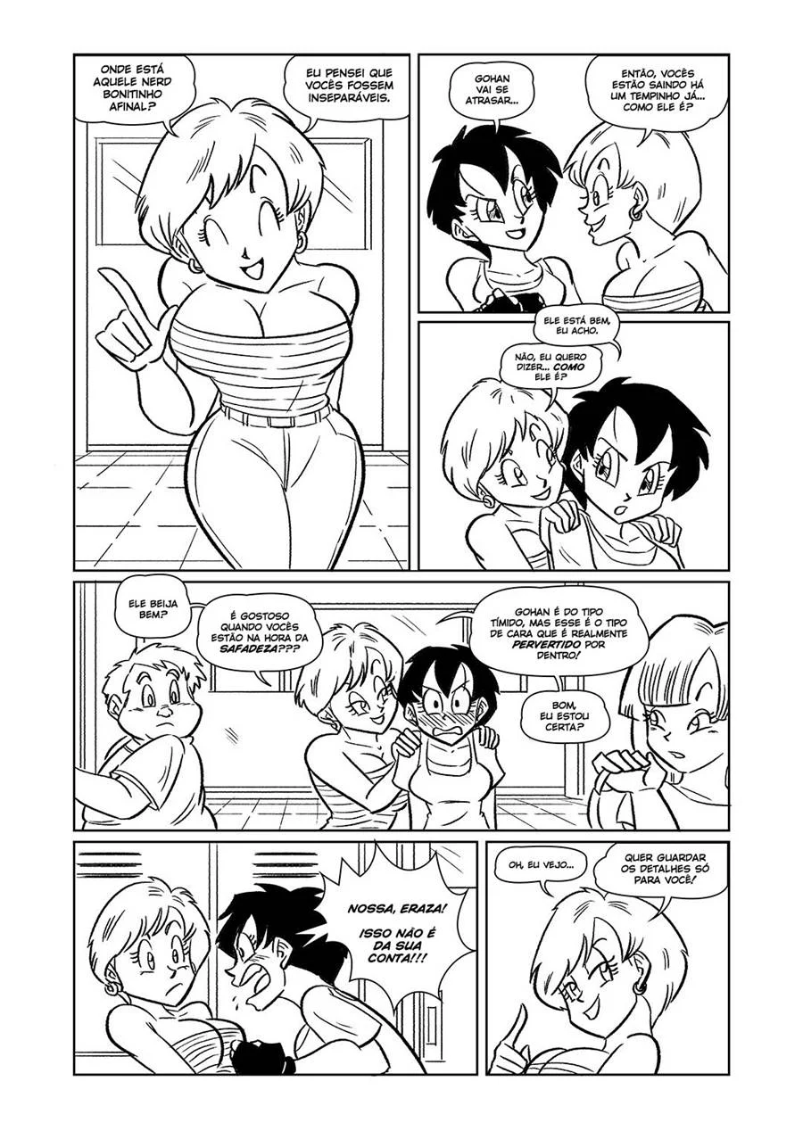 Aula de Sexo Explícito com as Garotas de Dragon Ball na Escola