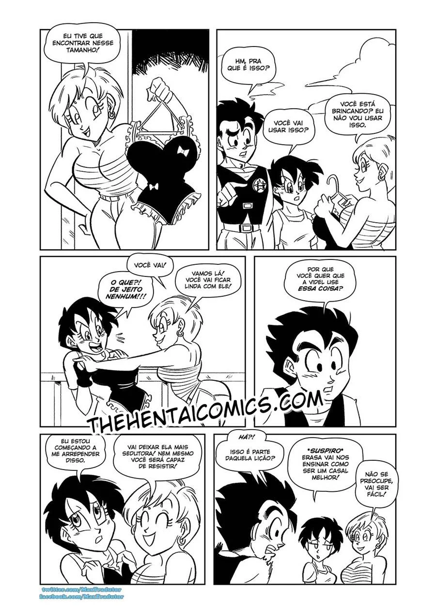 Aula de Sexo Explícito com as Garotas de Dragon Ball na Escola