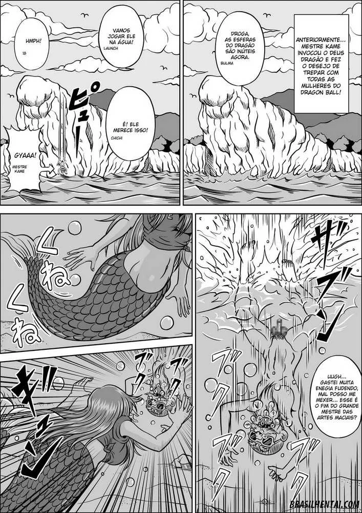 Goku e Mestre Kame em Orgia Explícita: Suruba Proibida no Mundo das Artes Marciais