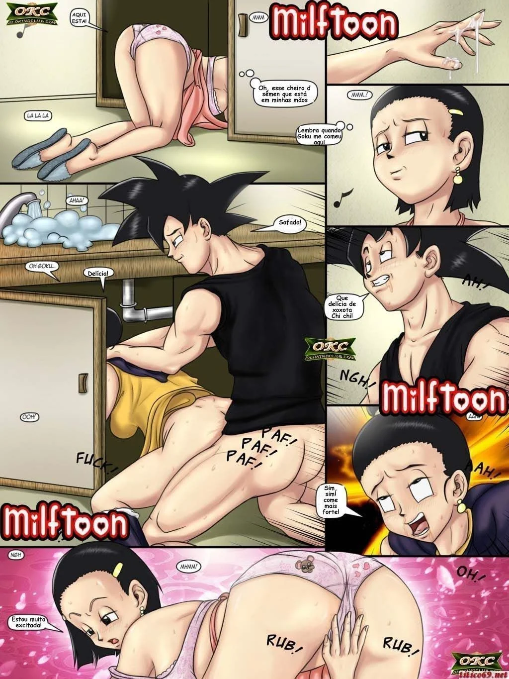 Mães Proibidas do Dragon Ball: Incesto Explícito em Quadrinhos Eróticos Gratuitos