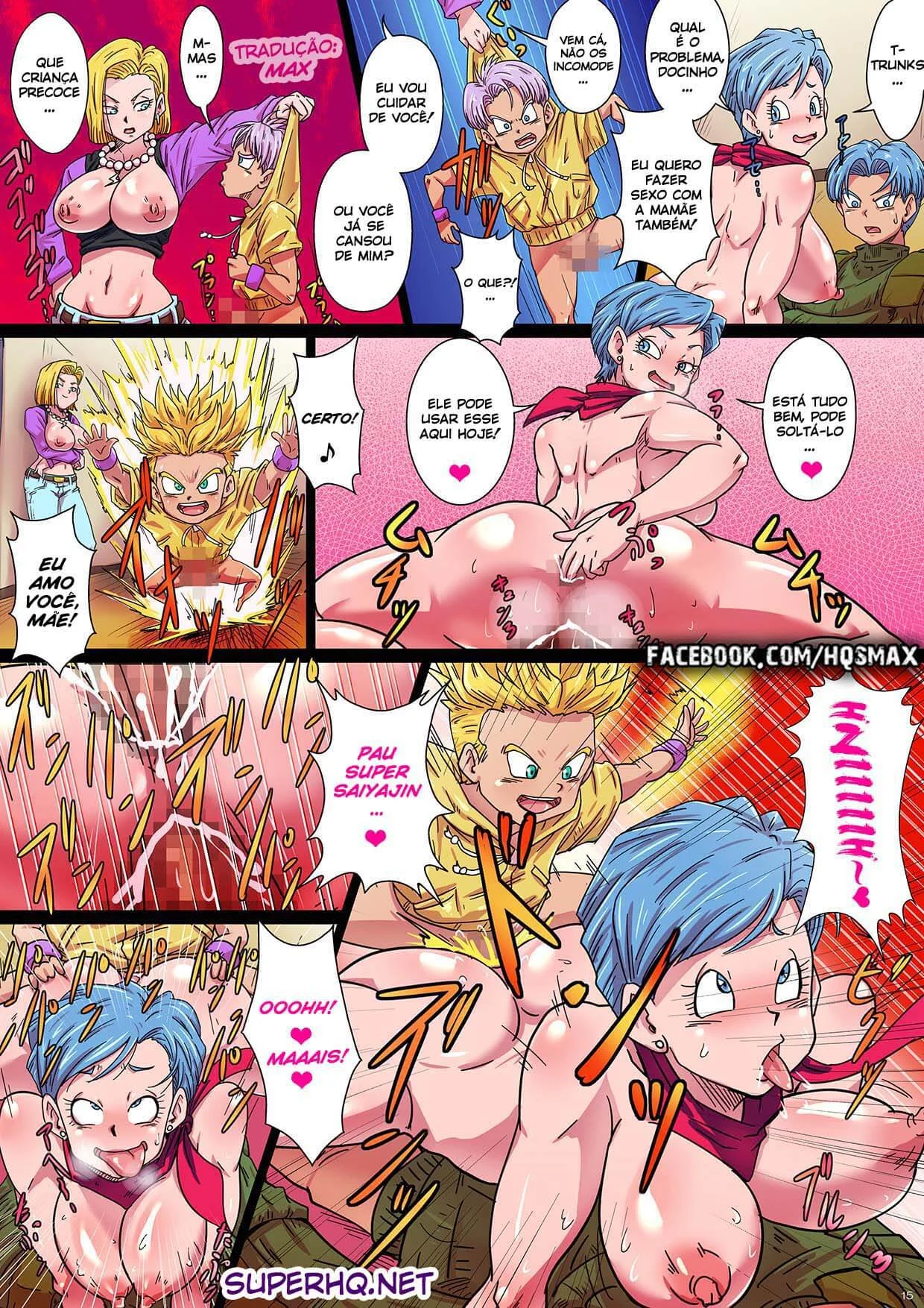 Trunks Do Futuro Fode Mai Com Fúria Nos Quadrinhos Eróticos de Dragon Ball