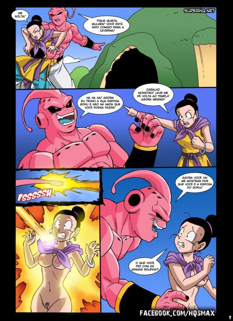 Majin Buu Violenta a Esposa do Goku em Cena Explícita de Foder Brutal