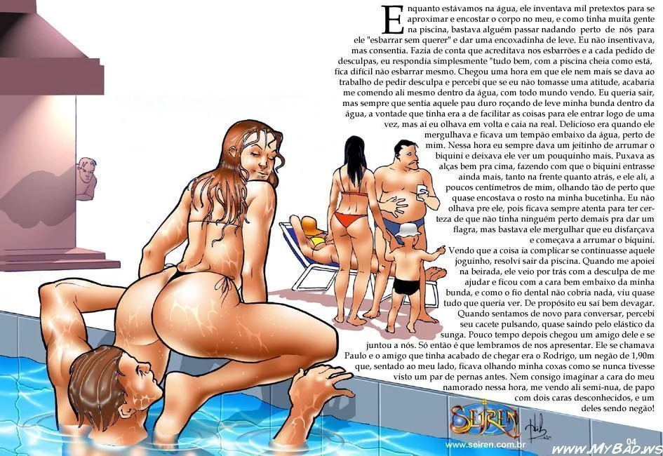 Noiva Traidora Em Encontro Proibido Com Dois Amantes - Hentai Explícito em HQ