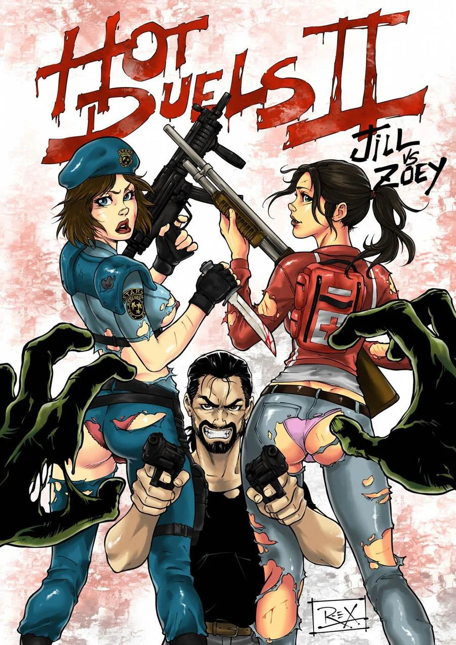 Choque de Safadas: A Batalha Proibida de Jill e Zoey em Quadrinhos Explícitos de Resident Evil