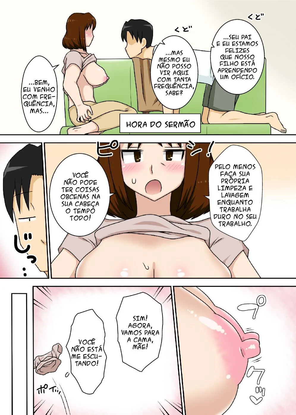 Trabalhando Vícios Incestuosos Com Minha Mãe - Hentai Explícito