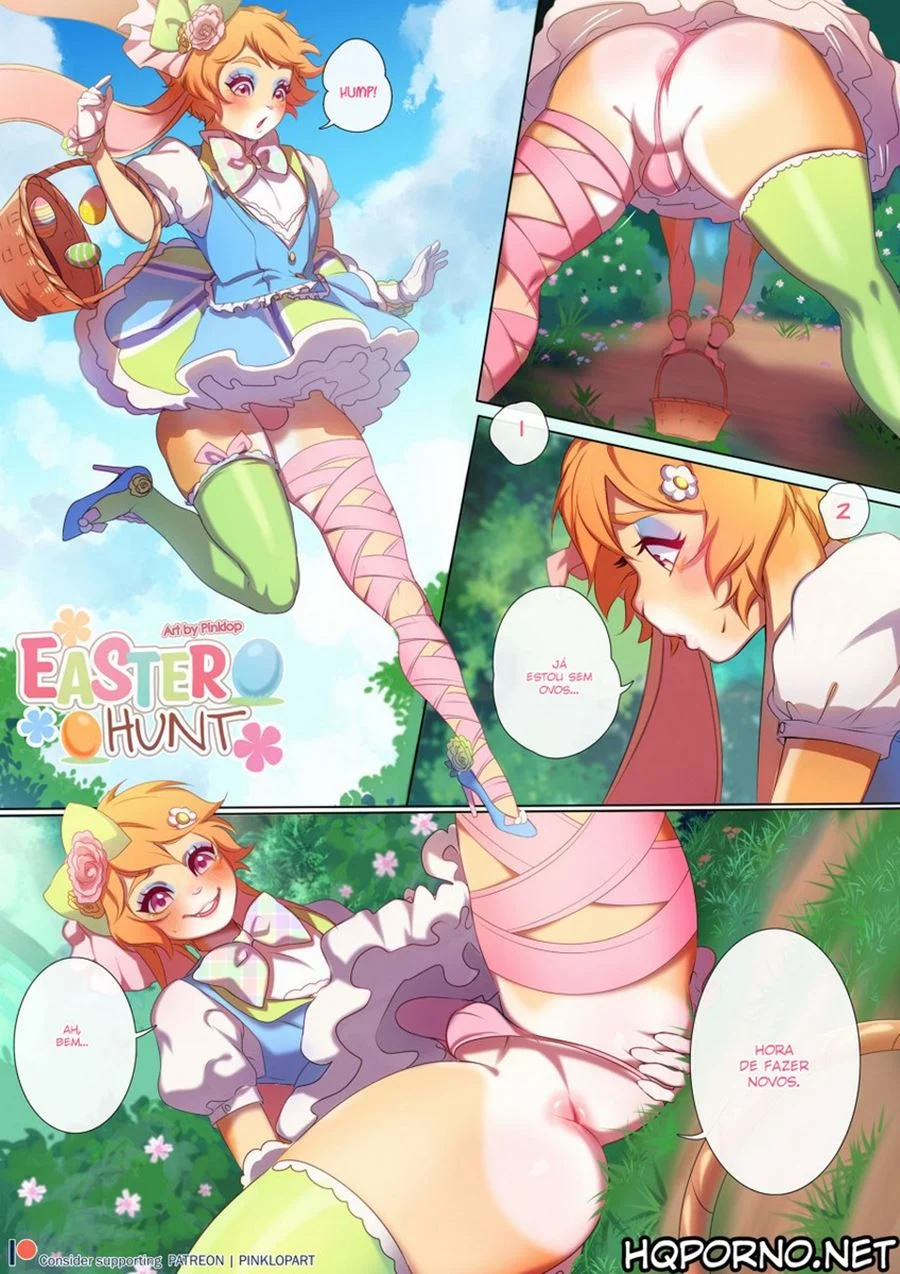 Caçada de Páscoa: Aventura Erótica Explícita em HQ Gay