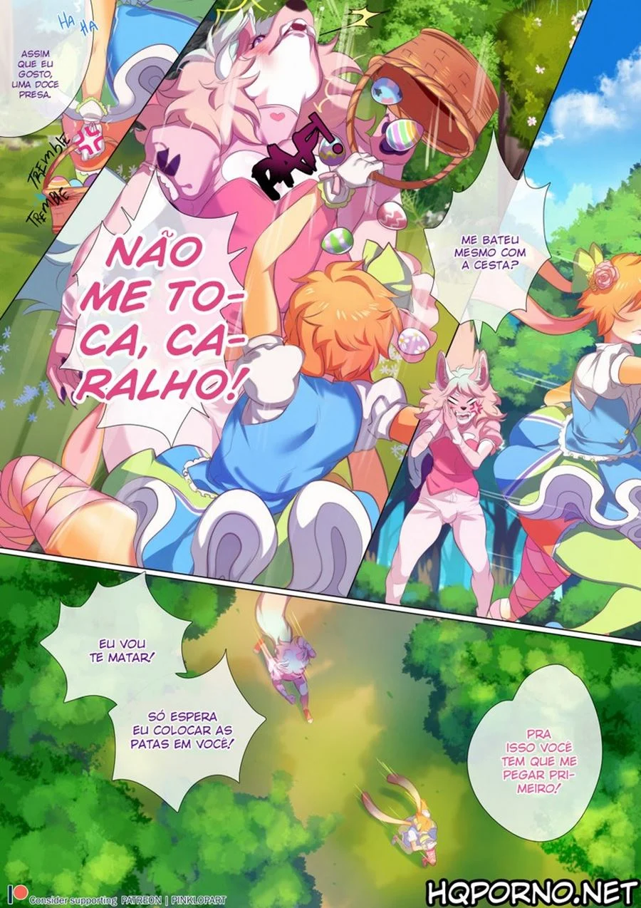 Caçada de Páscoa: Aventura Erótica Explícita em HQ Gay