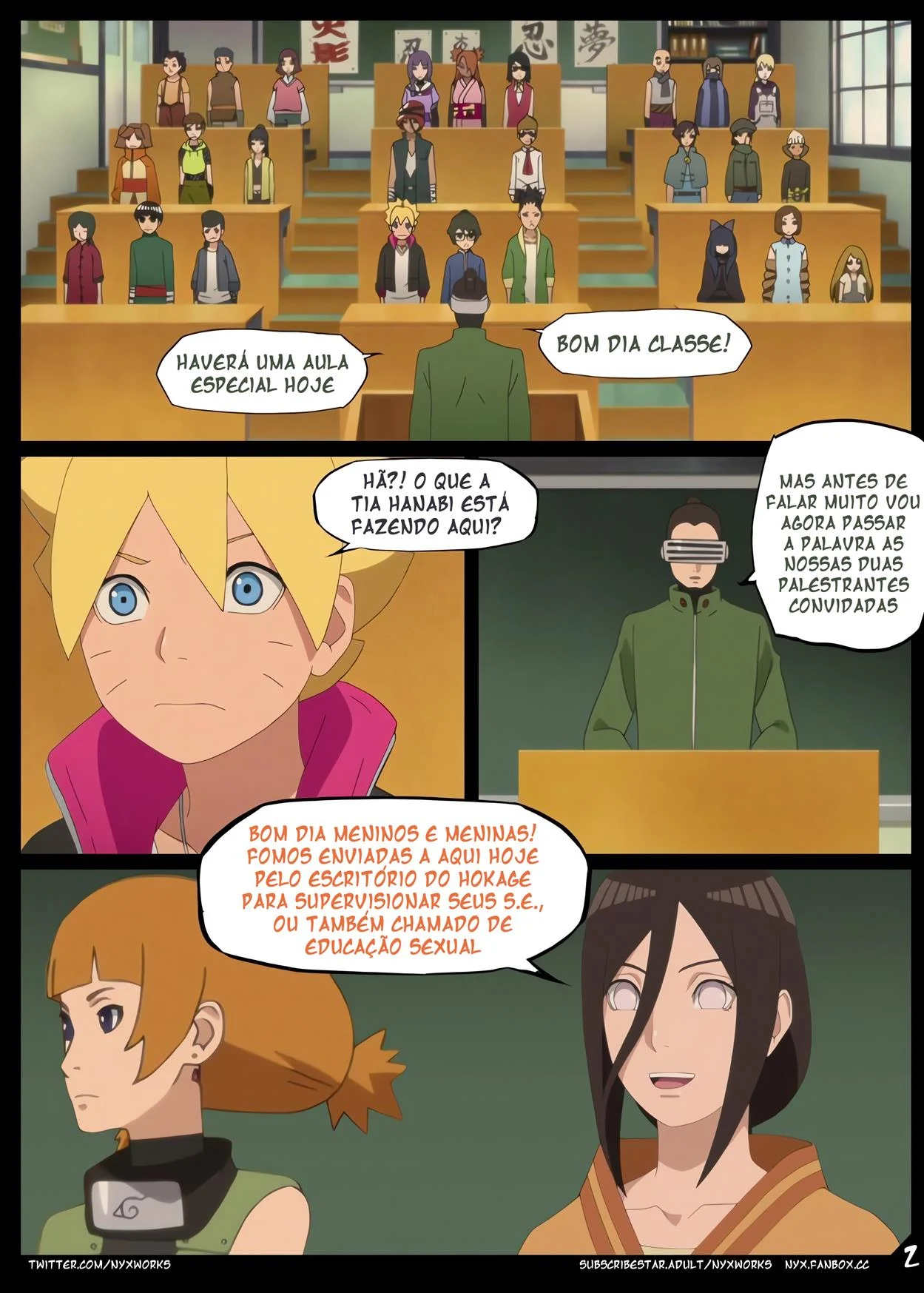 Aula Prática de Sexo entre Ninjas: Quadrinhos Eróticos de Naruto Explícito