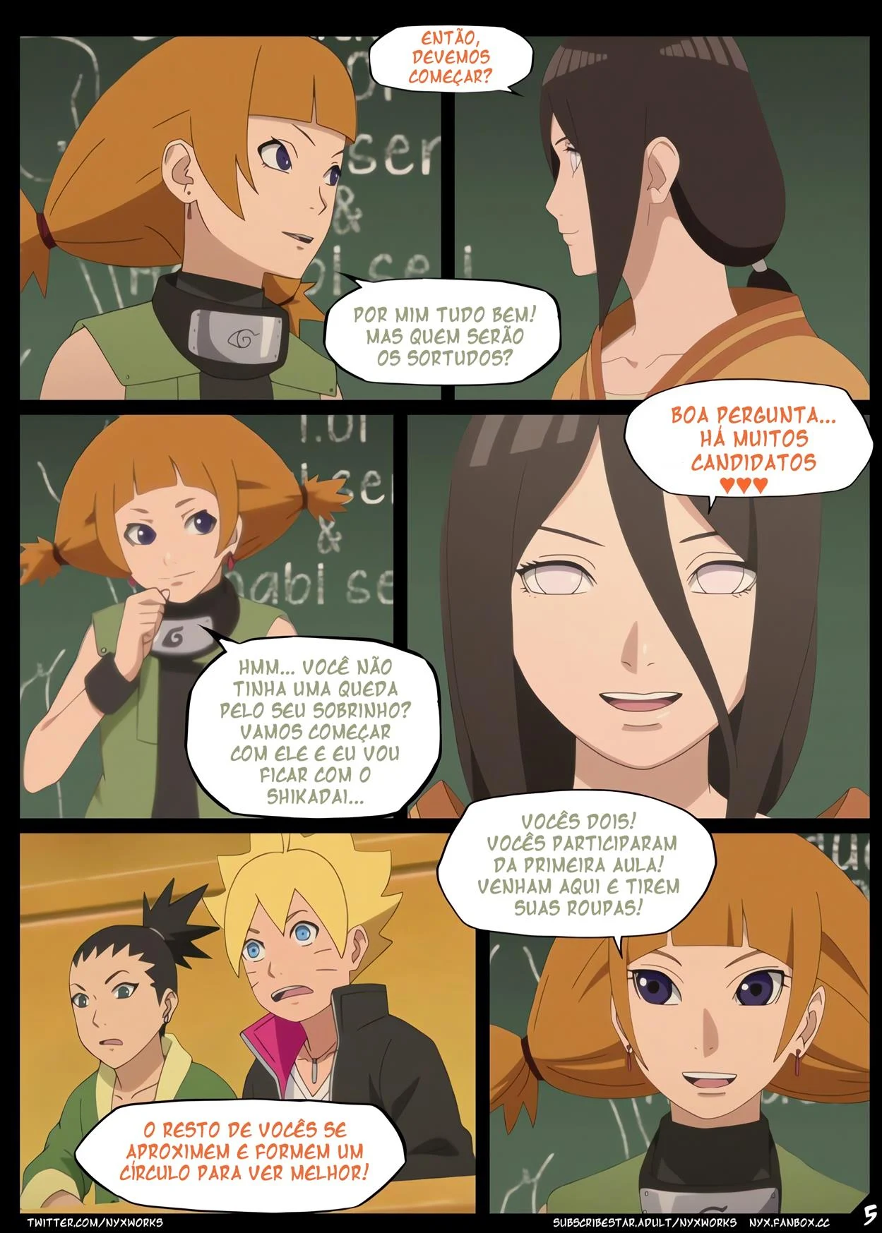 Aula Prática de Sexo entre Ninjas: Quadrinhos Eróticos de Naruto Explícito